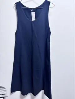 UNIQLO ユニクロ　ブラッシュドジャージーフレアジャンパースカート　M