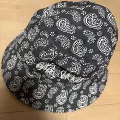 old STUSSY 入手困難 バケットハット ペイズリー柄 ブラック - メルカリ