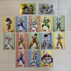 【当時物・美品】ドラゴンボールZ 丸大食品 オマケカード 15枚セット キラあり