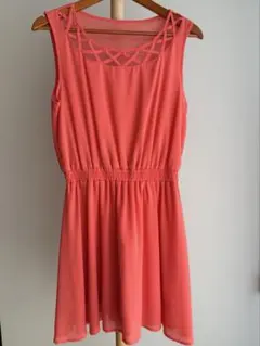 オレンジワンピース/SPIRALGIRL/フリーサイズ