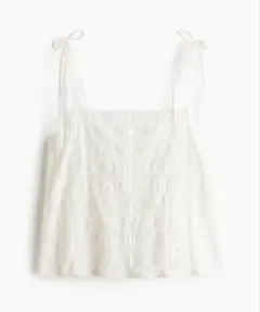 H&M ホワイト レース キャミソール アイボリーのサムネイル