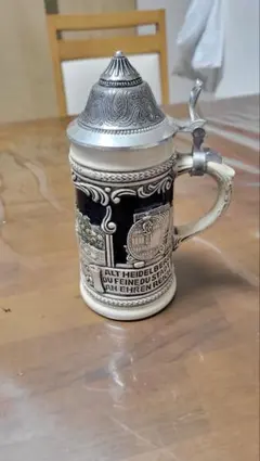 ゲルツ社製ビアジョッキ ドイツGERZ社製 ゲルツ ZINN 95% 蓋付きビアジョッキ - メルカリ
