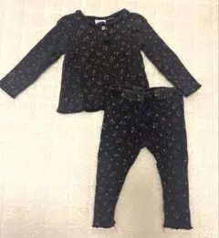 ZARA baby 花柄 リブ セットアップ 86cm