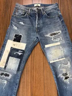 最終価格M THANK YOU FRIENDS Levi’s 501 リペア加工のサムネイル