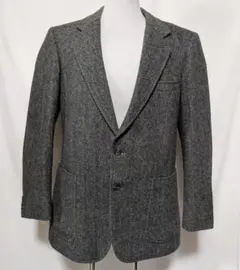 Clear Mind　ツイードテーラードジャケット　ヘリンボーン　M　古着