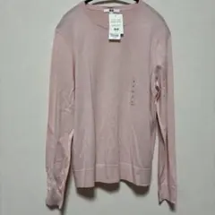 UNIQLO エクストラファインメリノウール セーター L ピンク