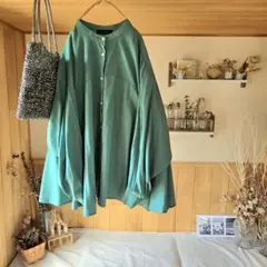 美品 Bou Jeloud バンドカラー 変形ブラウス 変形シャツ