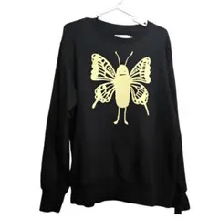 レア★グラニフ　M黒トレーナー　ビューティフルシャドー　モンスター／蝶