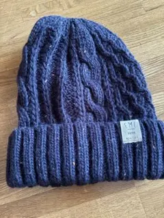 ニット帽 ネイビー