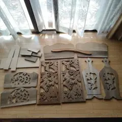 木工　木彫り　ハンドメイド　資材　セット