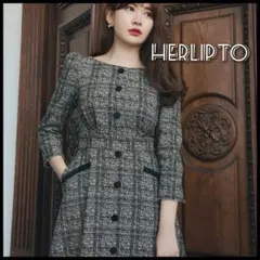 美品☆Herlipto Classic Tweed Midi Dress　S