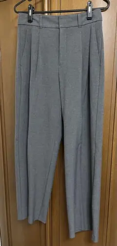 GU タックワイドパンツ（丈標準70.0〜74.0㎝）　ダークグレー　Lサイズ