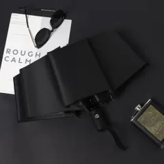 ブラック折りたたみ傘 ワンタッチ自動開閉 UVカット 紫外線遮蔽 晴雨兼用