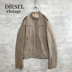 DIESEL ディーゼル 00's ライダースジャケット Y2K チェック柄