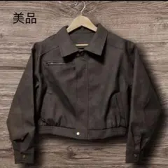 ブラウンフェイクレザージャケット