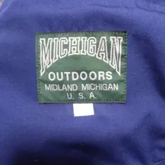 USA　MICHIGAN OUTDOORS フード付きジャケット 紺　M