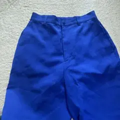 青色 Mサイズ カジュアルパンツ