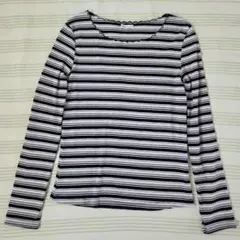 earth music&ecology ボーダー　長袖　ロングTシャツ　トップス