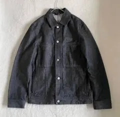 【美品】 COS デニムジャケット　トラッカー　ブラック　短丈　リジット S