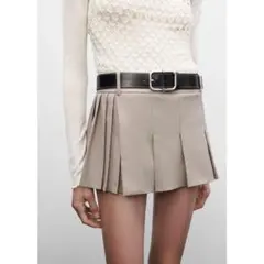 mango プリーツミニスカート 34