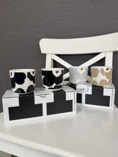 マリメッコ ピックイネン ピィイルト マグカップ＆プレート60周年