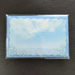 【春限定】ネモフィラ柄 ダイカット ミニカード