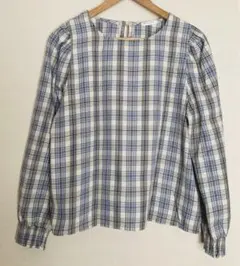 新品　長袖　チュニック　ブラウス　チェック　COLZA ハニーズ　Lのサムネイル