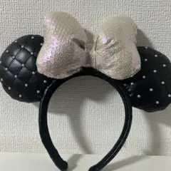 ミッキーマウス耳カチューシャ（黒と白）