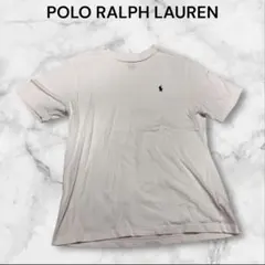 【美品】ポロラルフローレン　白　ホワイト　Tシャツ　ロゴ入り　ホースマーク