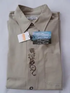 新品★JUNGLE STORM ジャングルストーム 刺繍 チロリアンシャツ L