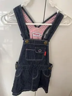 MIKI HOUSE デニムオーバーオール Mサイズ