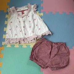 マザウェイズ　76cm 赤　上下セット　女の子⭐︎のサムネイル