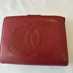ノベルティ☆キャビアスキン革☆長財布(レッド) CHANEL キャビアスキン 長財布 レッドノベルティー美品 - メルカリ