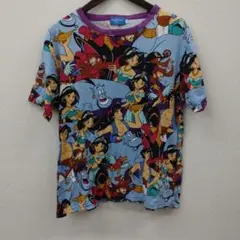 (11) Tokyo Disney Resort アラジン 総柄 Tシャツ Mのサムネイル