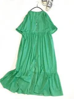 美品ROSSOアーバンリサーチロッソきれい色23SSエアリーローンワンピース♪