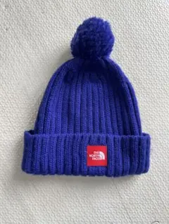 THE NORTH FACE ポンポン付きニット帽 紫