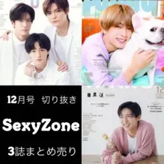SexyZone 12月号 切り抜き 3誌まとめ売り