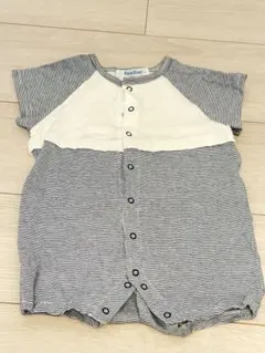 familiar ストライプロンパース 70