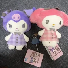 マイメロディ クロミ チェックワンピ がま口ポーチ 2種セット