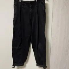 美品　モールスキンパンツ　ヴィンテージ　金具　ブラック　M ワンタック