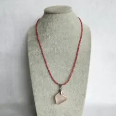 恋愛運 ロードナイト & ローズクォーツ ネックレス