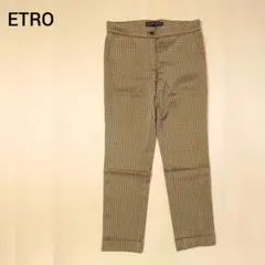 未使用　イタリア製　etro エトロ　サマーウール　スラックスパンツ❗️ 未使用 イタリア製 etro エトロ サマーウール スラックスパンツ