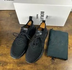 美品✨️ ベルルッティ シャドー カシミヤ ニット メンズ スニーカー 