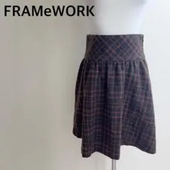FRAMeWORK フレームワーク ハイウエストチェックスカートのサムネイル