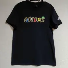 adidas カラフルシルエット Tシャツ ブラック