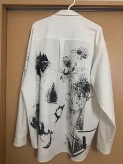 HARE ドローイングバックプリントシャツ