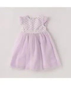 ラベンダー ノースリーブ ワンピース 110cm