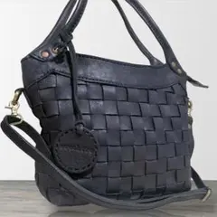 美品✨2way ズッケロ ハンドバッグ ショルダー メッシュ イントレチャート