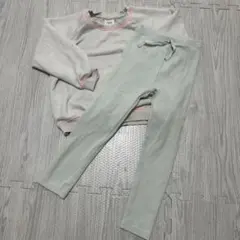ZARA スウェットトップスとリブパンツセット