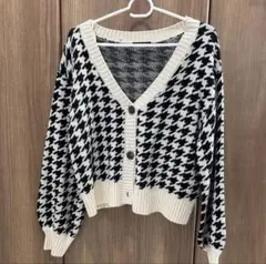 長袖カーディガン Vネック